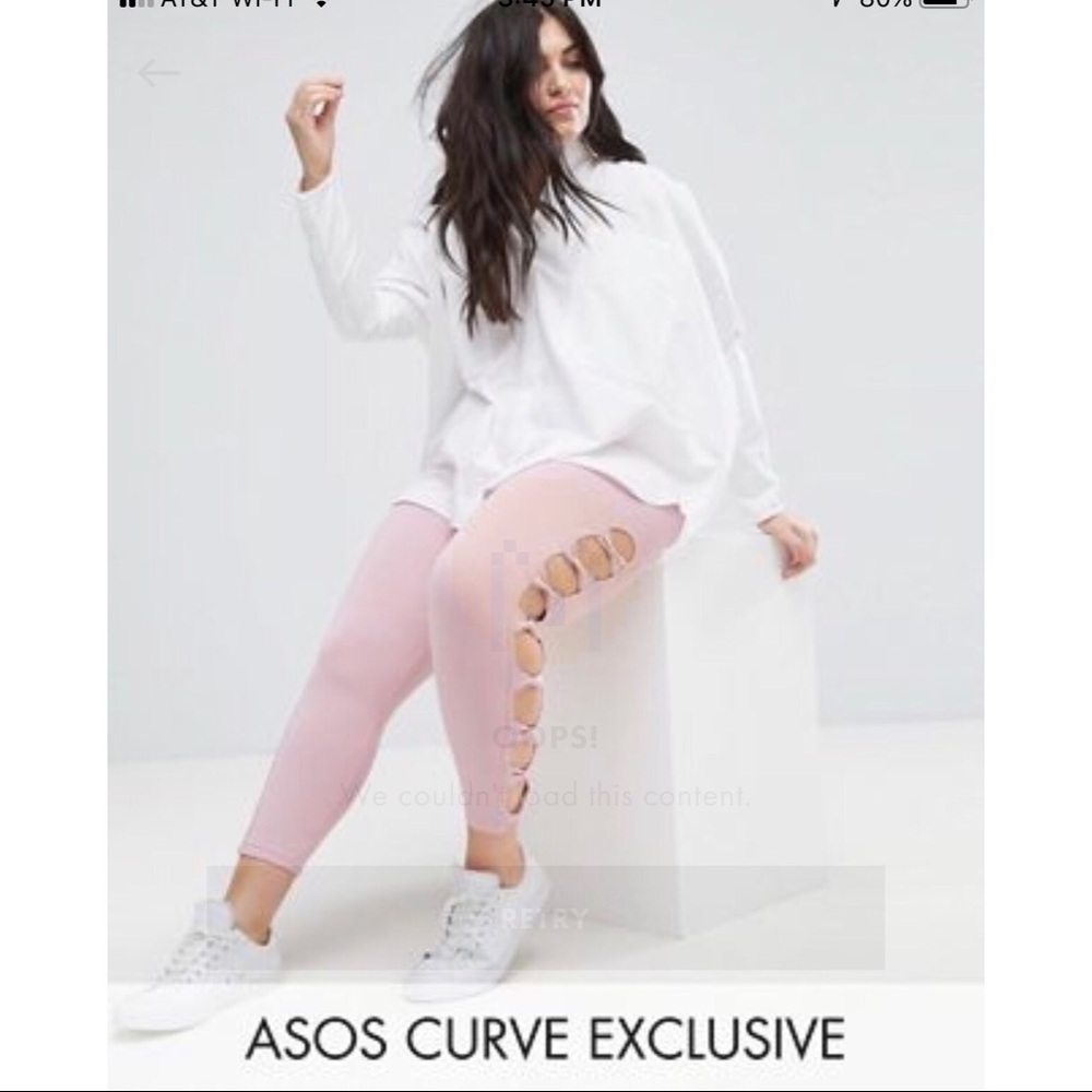 Baby pink  plus size leggings